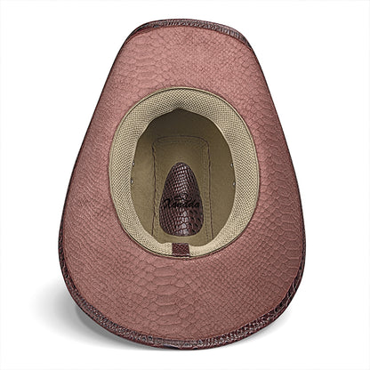 Chapéu Country Americano Marrom Cobra Star