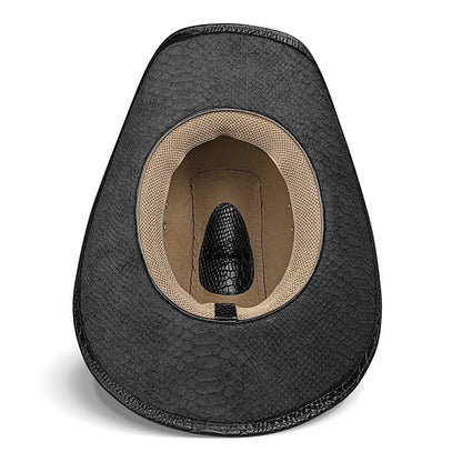 Chapéu Country Americano Preto Cobra Star
