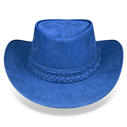 Chapéu Country Australiano Azul Nobuck Outlander