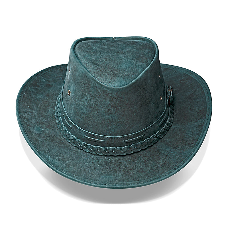 Chapéu Country Australiano Azul Rústico Outlander