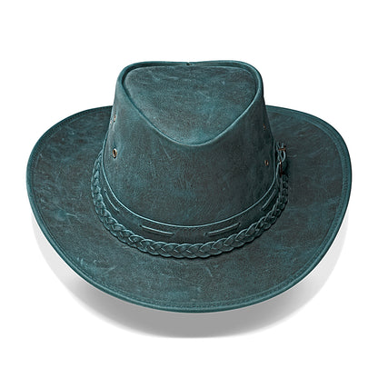 Chapéu Country Australiano Azul Rústico Outlander