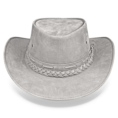 Chapéu Country Australiano Cinza Nobuck Outlander