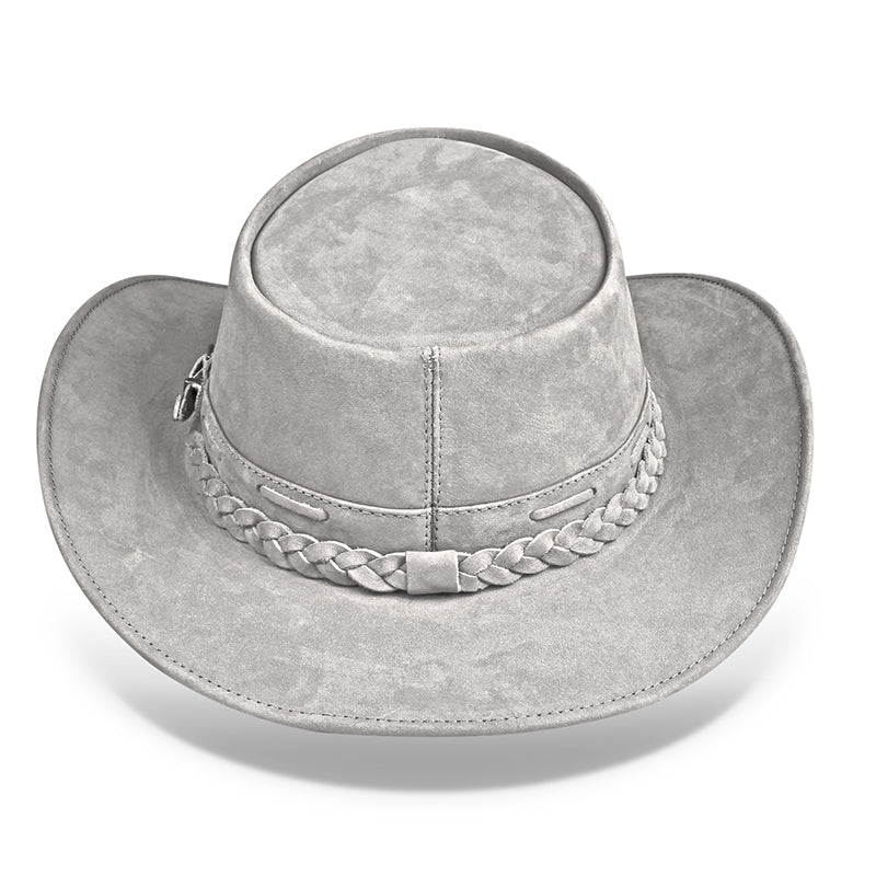 Chapéu Country Australiano Cinza Nobuck Outlander