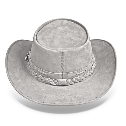 Chapéu Country Australiano Cinza Nobuck Outlander