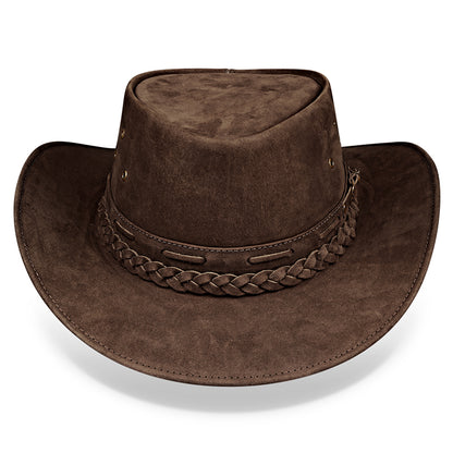 Chapéu Country Australiano Marrom Escuro Nobuck Outlander