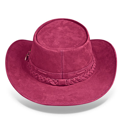 Chapéu Country Australiano Rosa Nobuck Outlander