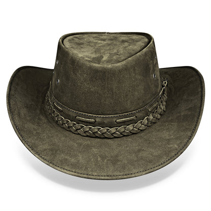 Chapéu Country Australiano Verde Nobuck Outlander