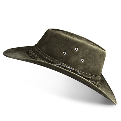 Chapéu Country Australiano Verde Nobuck Outlander